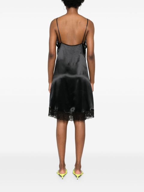 Balenciaga lace-embellished midi dress - Black