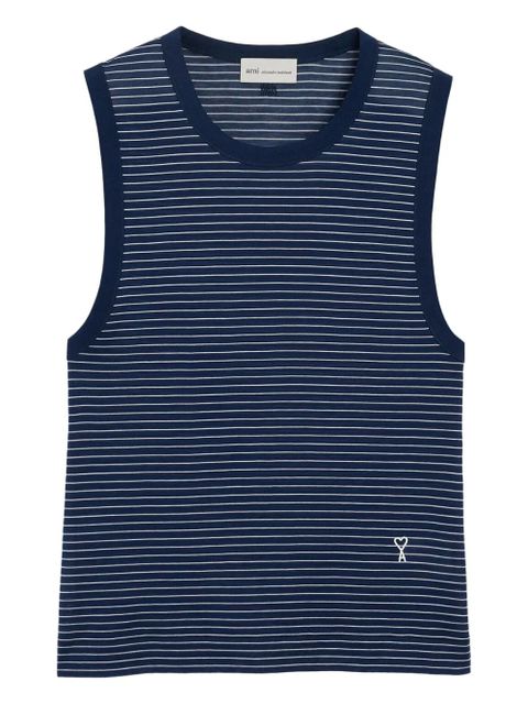 AMI Paris striped tank top - Blue - zdjęcie produktu nr 1