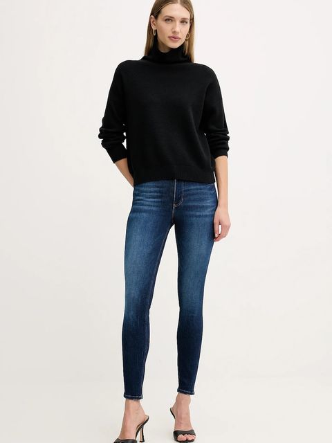 Guess jeansy 1981 damskie kolor granatowy W2YA46 D4Q03 - zdjęcie produktu nr 2