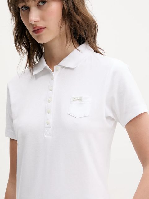 Guess Jeans polo damski kolor biały W5GP73 KCYR1