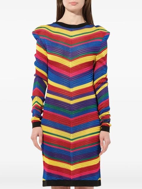 Balmain chevron knit dress - Red - zdjęcie produktu nr 1