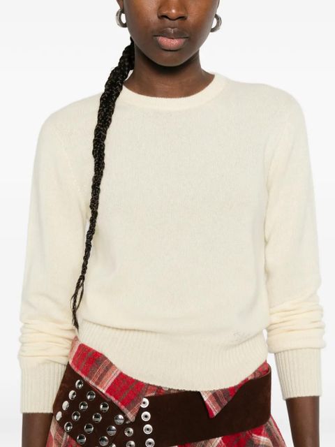 Blumarine crew-neck sweater - Neutrals