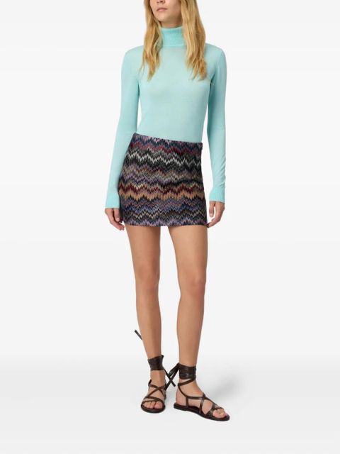 Missoni zigzag knit skirt - Black