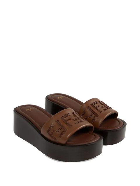 FENDI 60mm Sunshine slides - Brown - zdjęcie produktu nr 2