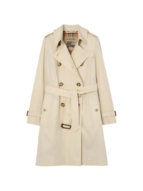 Burberry mid-length tropical gabardine Kensington trench coat - Neutrals - zdjęcie produktu nr 1