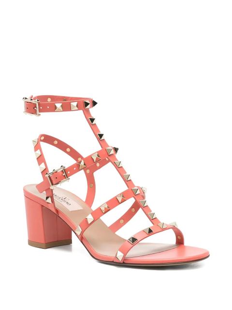 Valentino Garavani Rockstud caged sandals - Orange - zdjęcie produktu nr 2