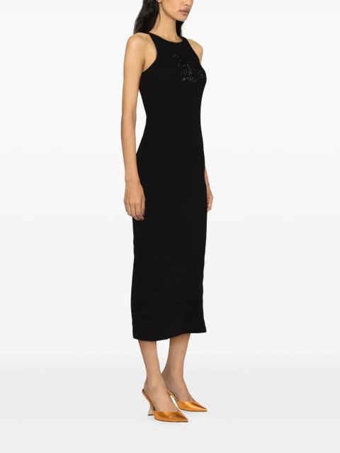 Blumarine racerback fine-ribbed maxi dress - Black - zdjęcie produktu nr 2