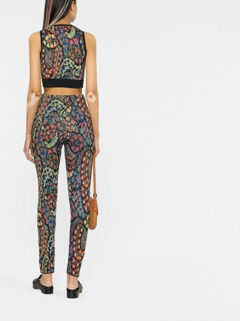 ETRO knitted floral two-piece set - Black