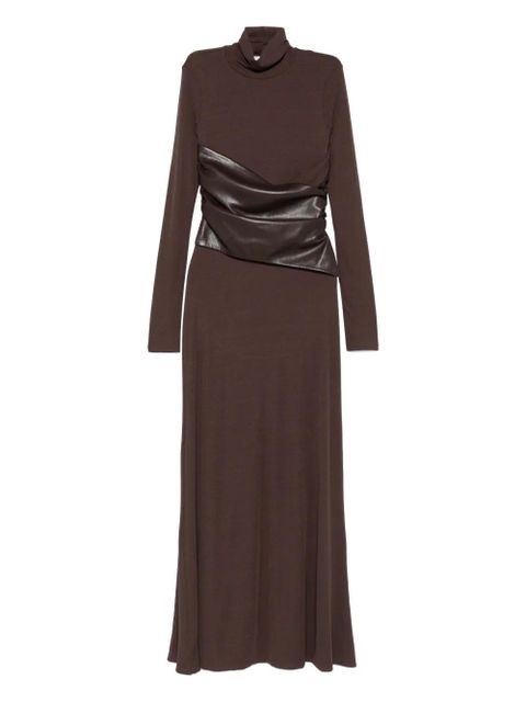 Nanushka turtleneck maxi dress - Brown - zdjęcie produktu nr 1