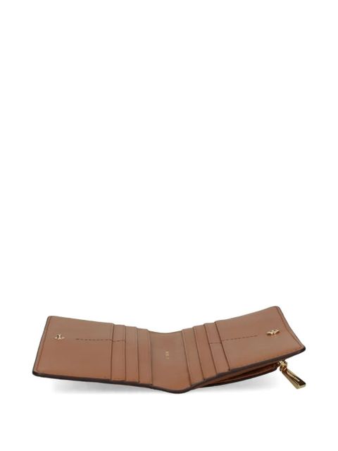 Michael Kors logo-plaque wallet - Brown
