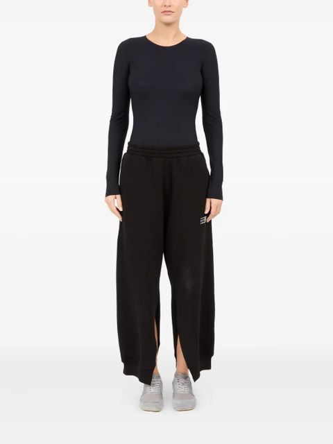 MM6 Maison Margiela cotton track pants - Black