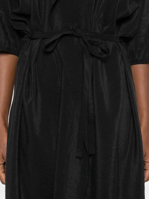 LEMAIRE asymmetric shirt dress - Black
