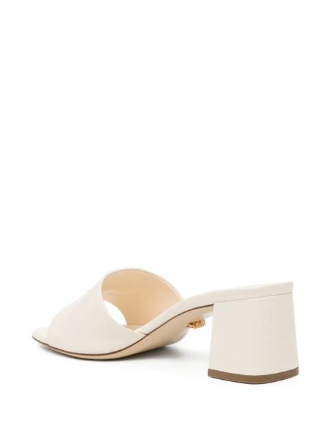 Versace 50mm logo-embossed sandals - Neutrals