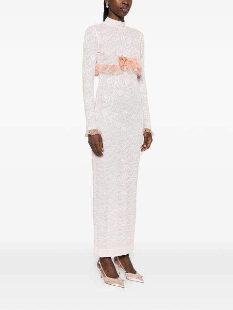Alessandra Rich lace maxi dress - Pink