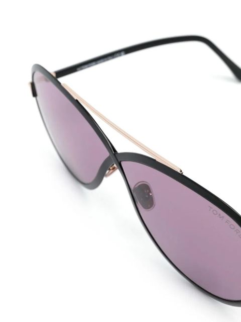 TOM FORD Eyewear top-bar sunglasses - Black