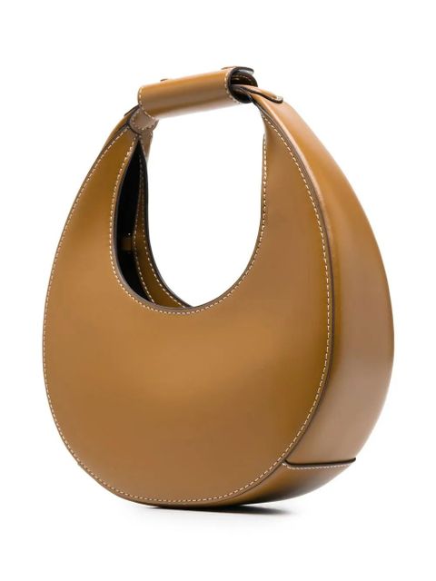 STAUD Moon leather tote bag - Brown