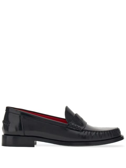 Ferragamo debossed-logo leather loafers - Black - zdjęcie produktu nr 1