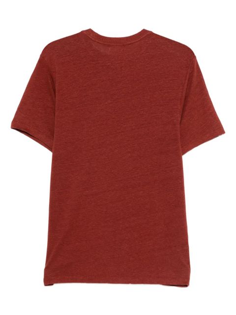 MARANT ÉTOILE linen T-shirt - Brown - zdjęcie produktu nr 2