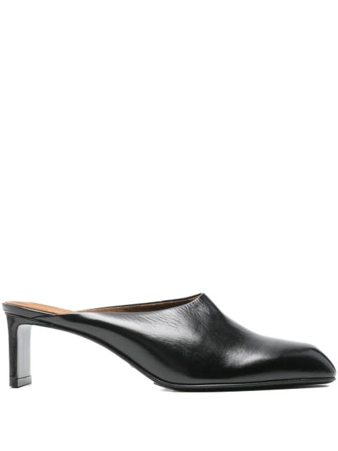 KHAITE square-toe heeled mules - Black - zdjęcie produktu nr 1