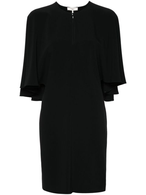 Chloé draped-detail cady mini dress - Black - zdjęcie produktu nr 1