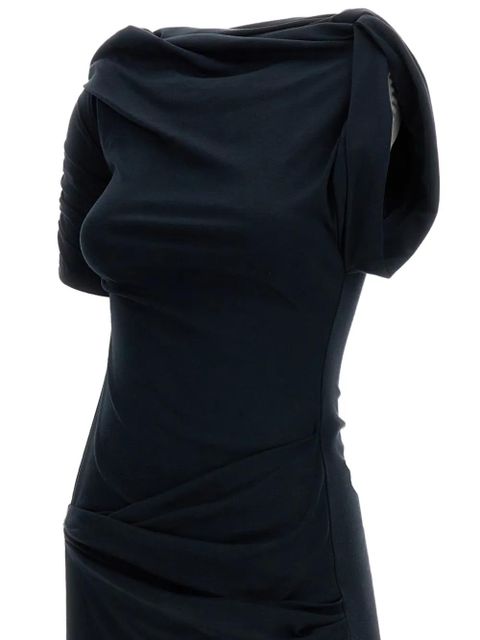 Jacquemus draped mini dress - Black