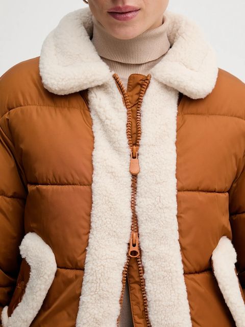 Save The Duck kurtka HONEY kolor brązowy zimowa D32338W.MEGA21