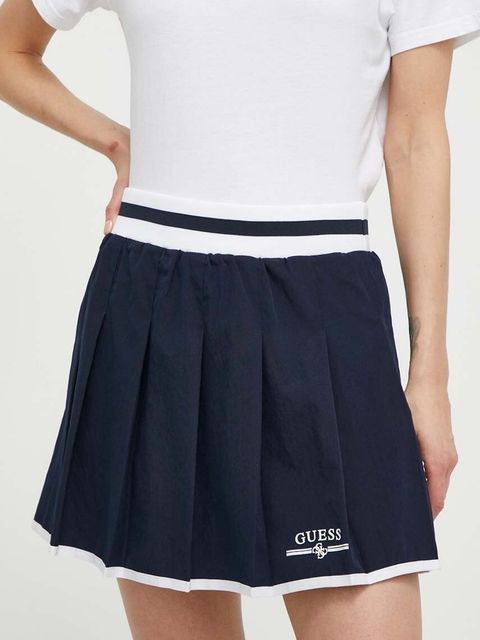 Guess spódnica ARLETH kolor granatowy mini rozkloszowana V4GD19 WG2Q0 - zdjęcie produktu nr 1