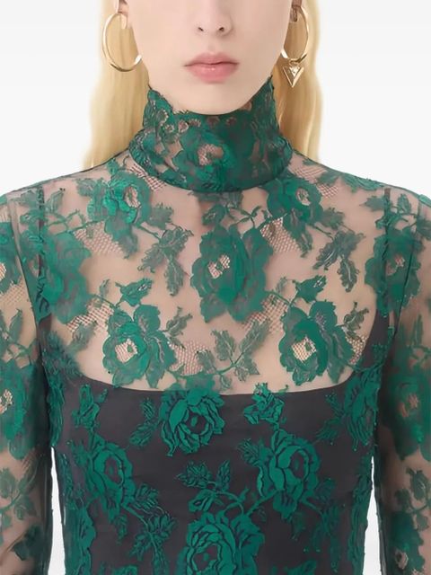 Valentino Garavani Floral lace blouse - Green