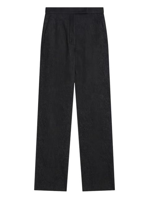 Max Mara cotton straight-leg trousers - Blue - zdjęcie produktu nr 1