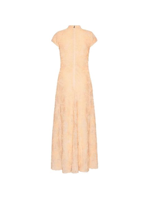 ROTATE BIRGER CHRISTENSEN floral-pattern high-neck dress - Orange - zdjęcie produktu nr 2