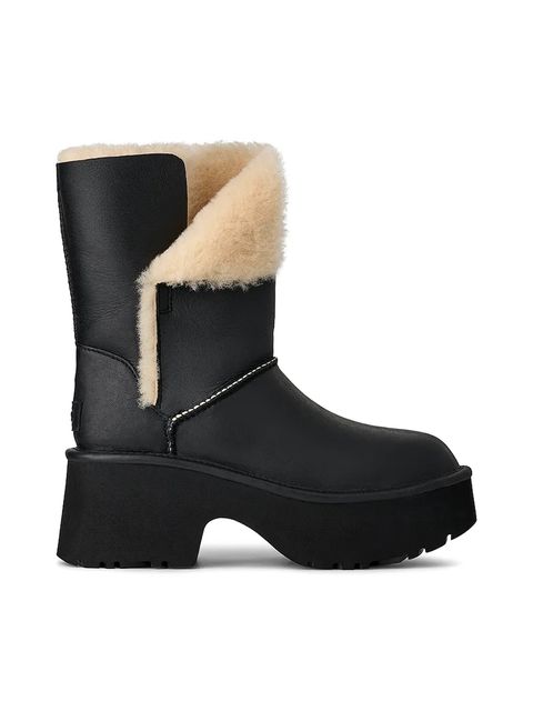 UGG śniegowce skórzane Esmee Leather Boot kolor czarny 1172590.BLK - zdjęcie produktu nr 1