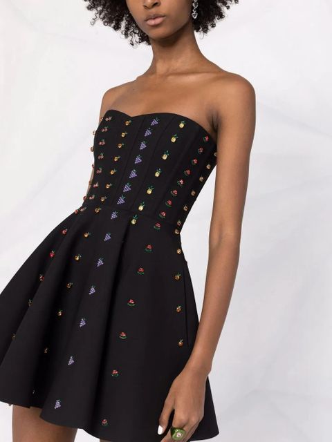 Valentino Garavani crystal-embellished minidress - Black