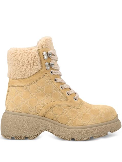 Gucci 35mm lace-up ankle boots - Neutrals - zdjęcie produktu nr 1