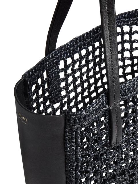 KHAITE small Zoe woven-panel tote bag - Black