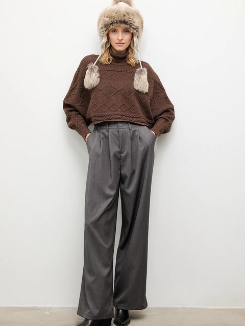 Answear.LAB czapka kolor beżowy