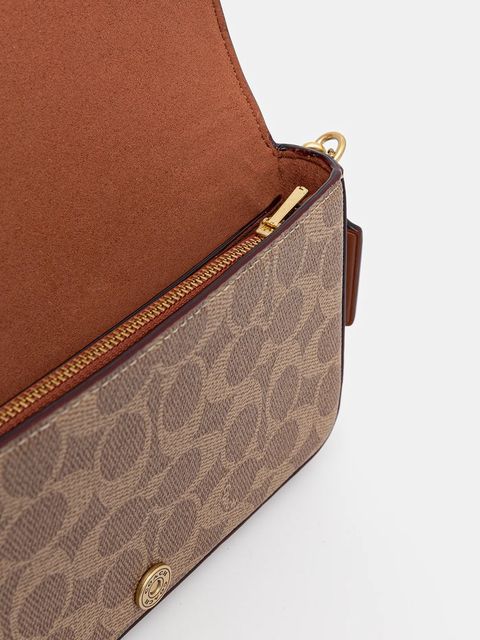 Coach torebka Mila kolor brązowy CAO03