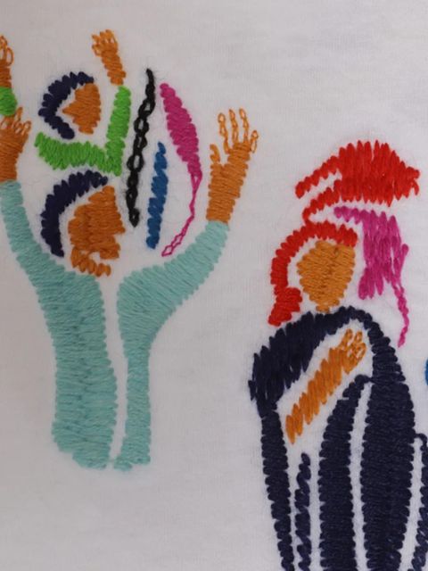 Chloé embroidered cotton T-shirt - White - zdjęcie produktu nr 2