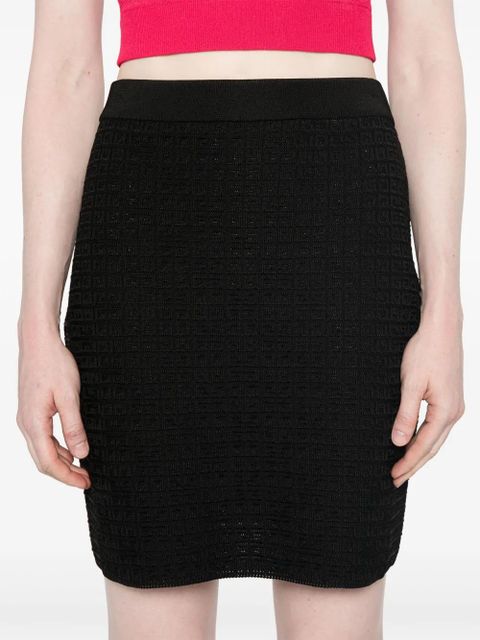 Givenchy 4G-jacquard skirt - Black
