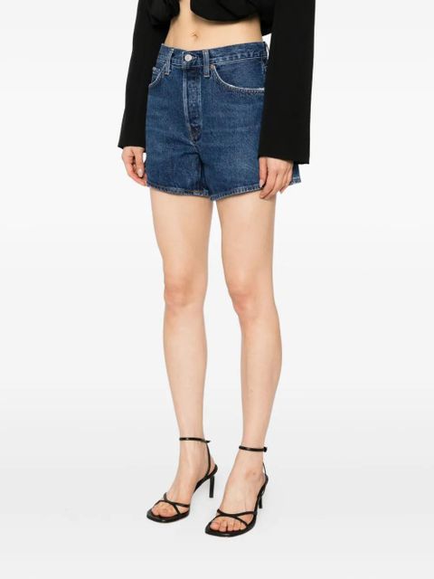 AGOLDE classic five-pocket denim shorts - Blue