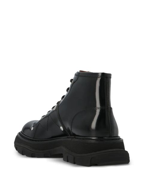 Alexander McQueen leather ankle boots - Black