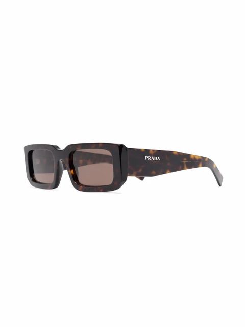 Prada Eyewear square-frame tortoiseshell sunglasses - Brown - zdjęcie produktu nr 2