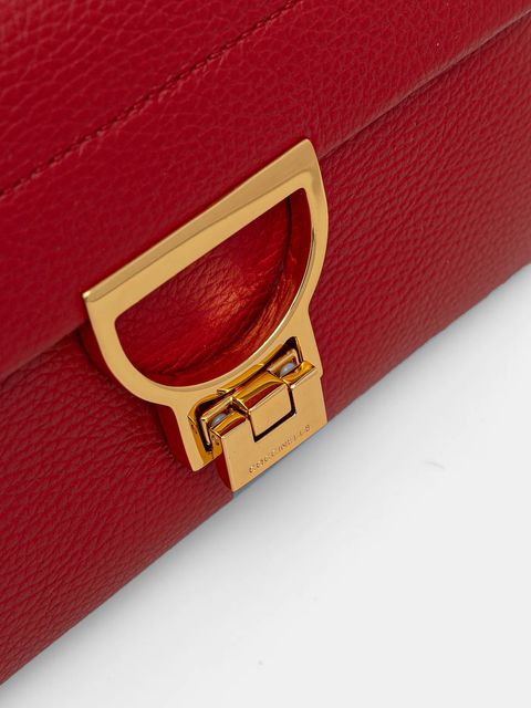 Coccinelle torebka skórzana Arlettis kolor czerwony E1 MD5 19 03 01