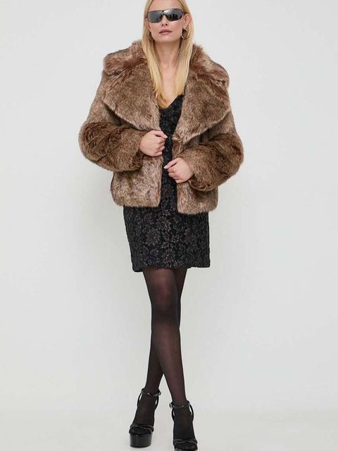 Marciano Guess sukienka kolor czarny mini dopasowana