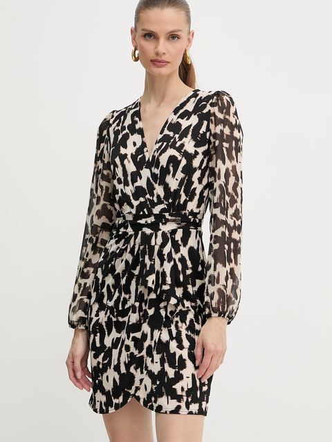 Morgan sukienka kolor brązowy mini rozkloszowana RITA - zdjęcie produktu nr 1