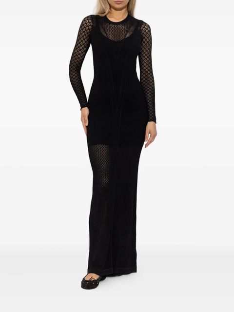 ISABEL MARANT open-back knitted maxi dress - Black - zdjęcie produktu nr 2