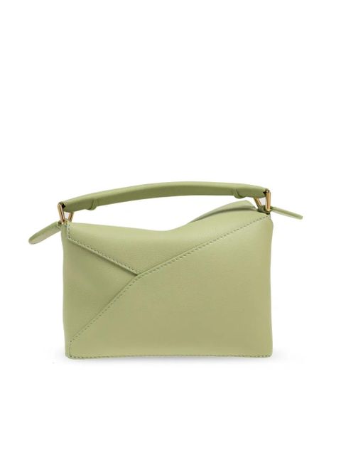 LOEWE mini Puzzle tote bag - Green