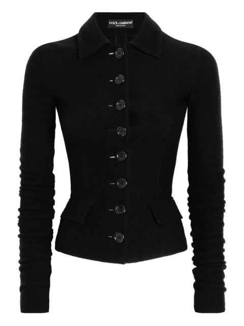 Dolce & Gabbana single-breasted wool cloth jacket - Black - zdjęcie produktu nr 1