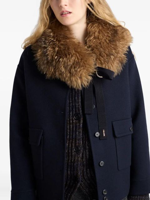 Prada buttoned reversible jacket - Blue