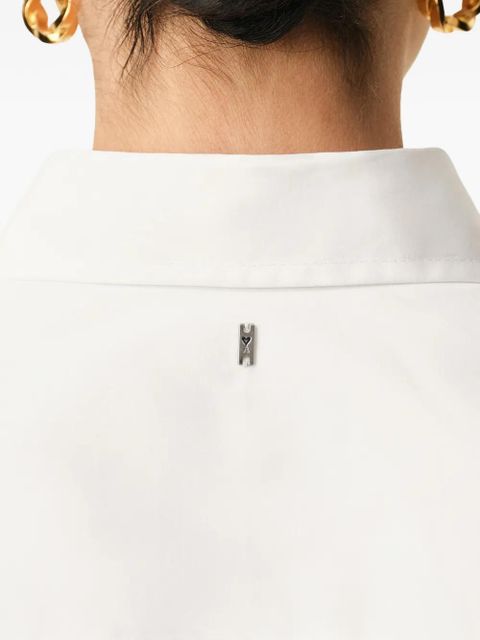 AMI Paris Sharp-collar fitted shirt - White