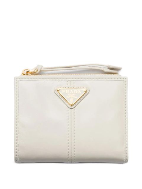 Prada small leather wallet - Neutrals - zdjęcie produktu nr 1
